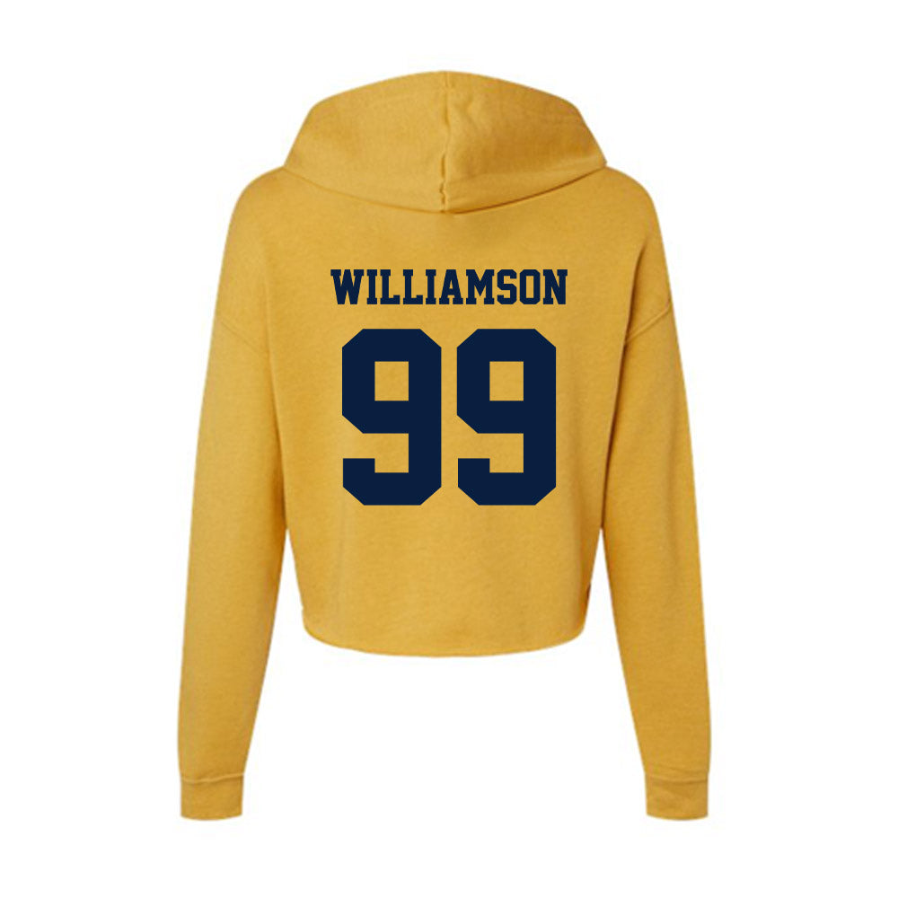 AU - NCAA Football : Khadin Williamson - Women's Crop Fleece Hoodie-1