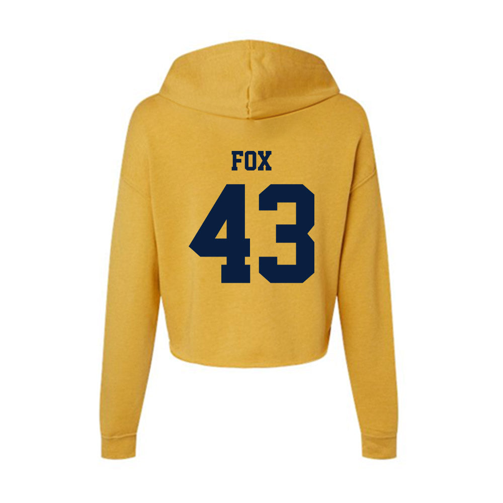 AU - NCAA Football : Teagan Fox - Women's Crop Fleece Hoodie-1