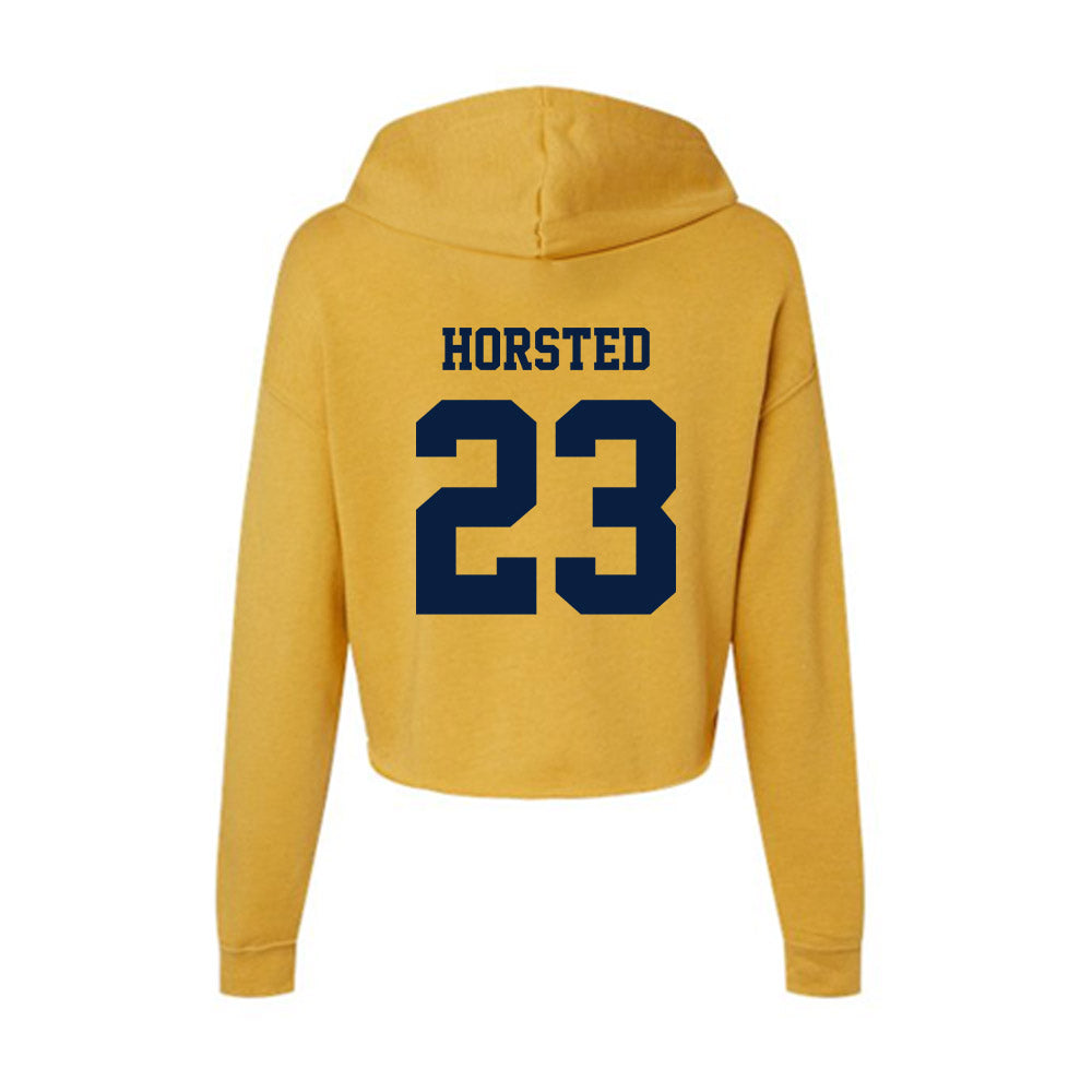 AU - NCAA Women's Soccer : Marie Horsted - Women's Crop Fleece Hoodie-1
