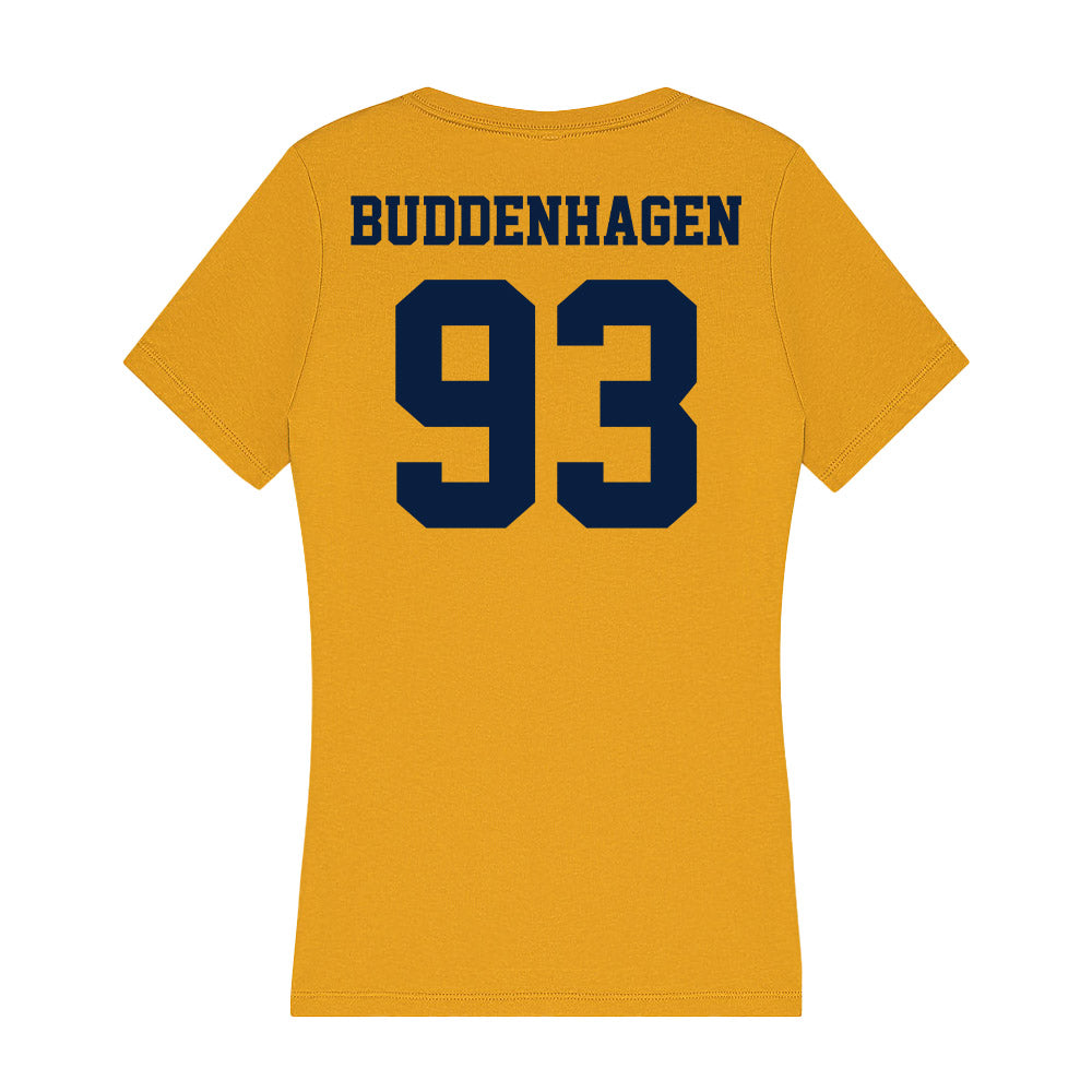 AU - NCAA Football : Josh Buddenhagen - Women's V-Neck T-Shirt-1