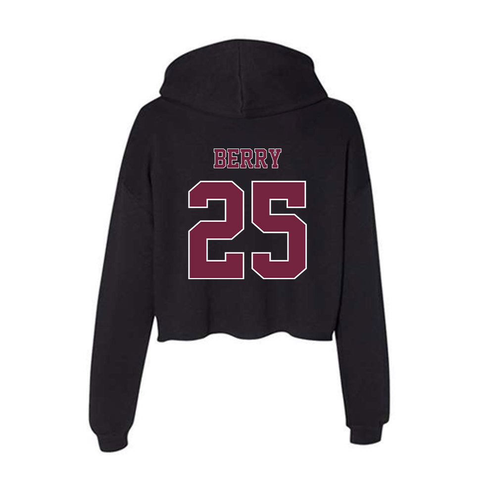 Fordham - NCAA Women's Basketball : Kaila Berry - Women's Crop Fleece Hoodie-1