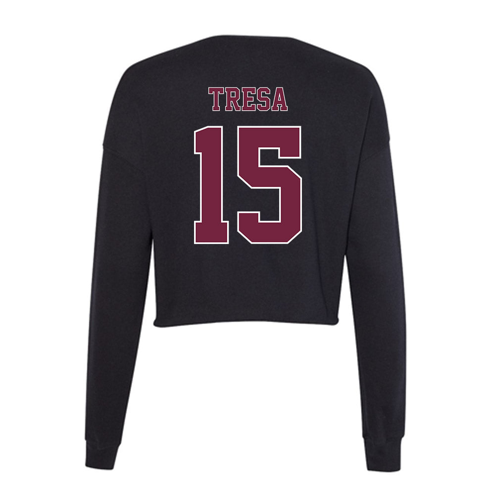 Fordham - NCAA Men's Water Polo : Diego Tresa - Women's Cropped Crew Fleece-1