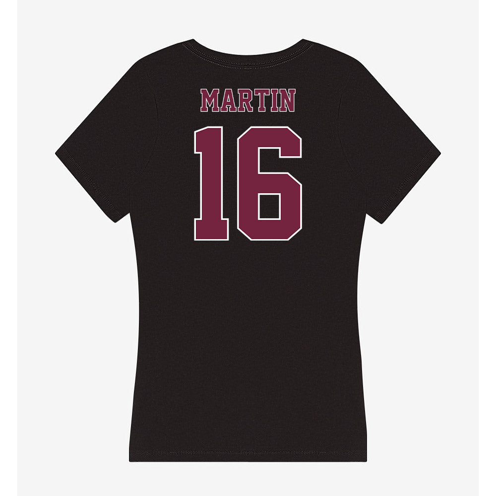 Fordham - NCAA Men's Water Polo : Charlie Martin - Women's V-Neck T-Shirt-1