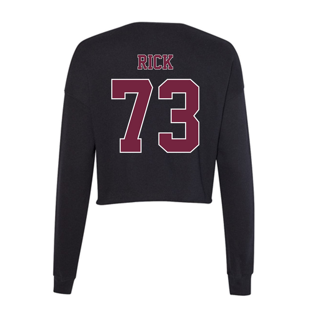Fordham - NCAA Football : Leo Rick - Women's Cropped Crew Fleece-1