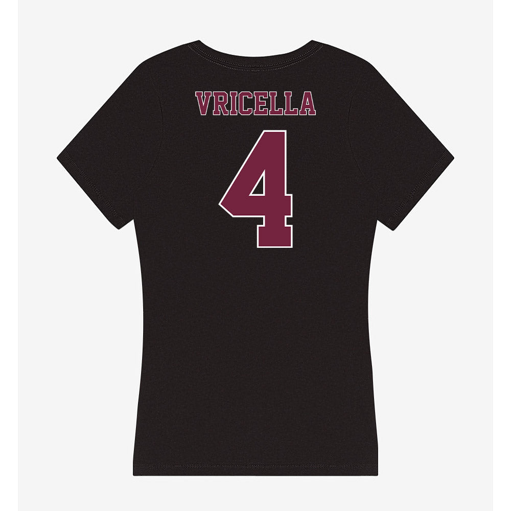 Fordham - NCAA Women's Soccer : Olivia Vricella - Women's V-Neck T-Shirt-1
