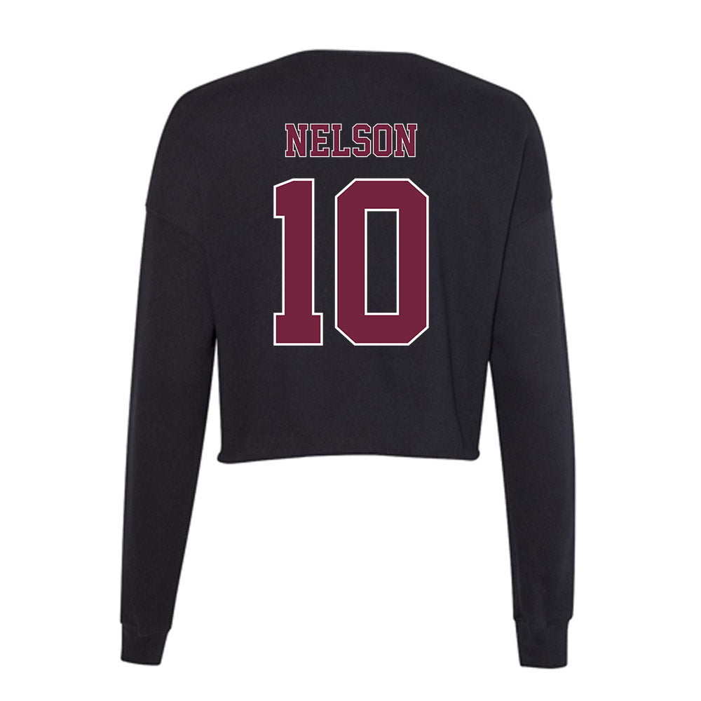 Fordham - NCAA Women's Basketball : Rose Nelson - Women's Cropped Crew Fleece-1