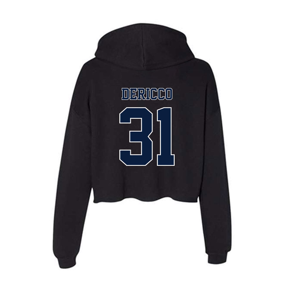 Nevada - NCAA Football : Donoven DeRicco - Women's Crop Fleece Hoodie-1