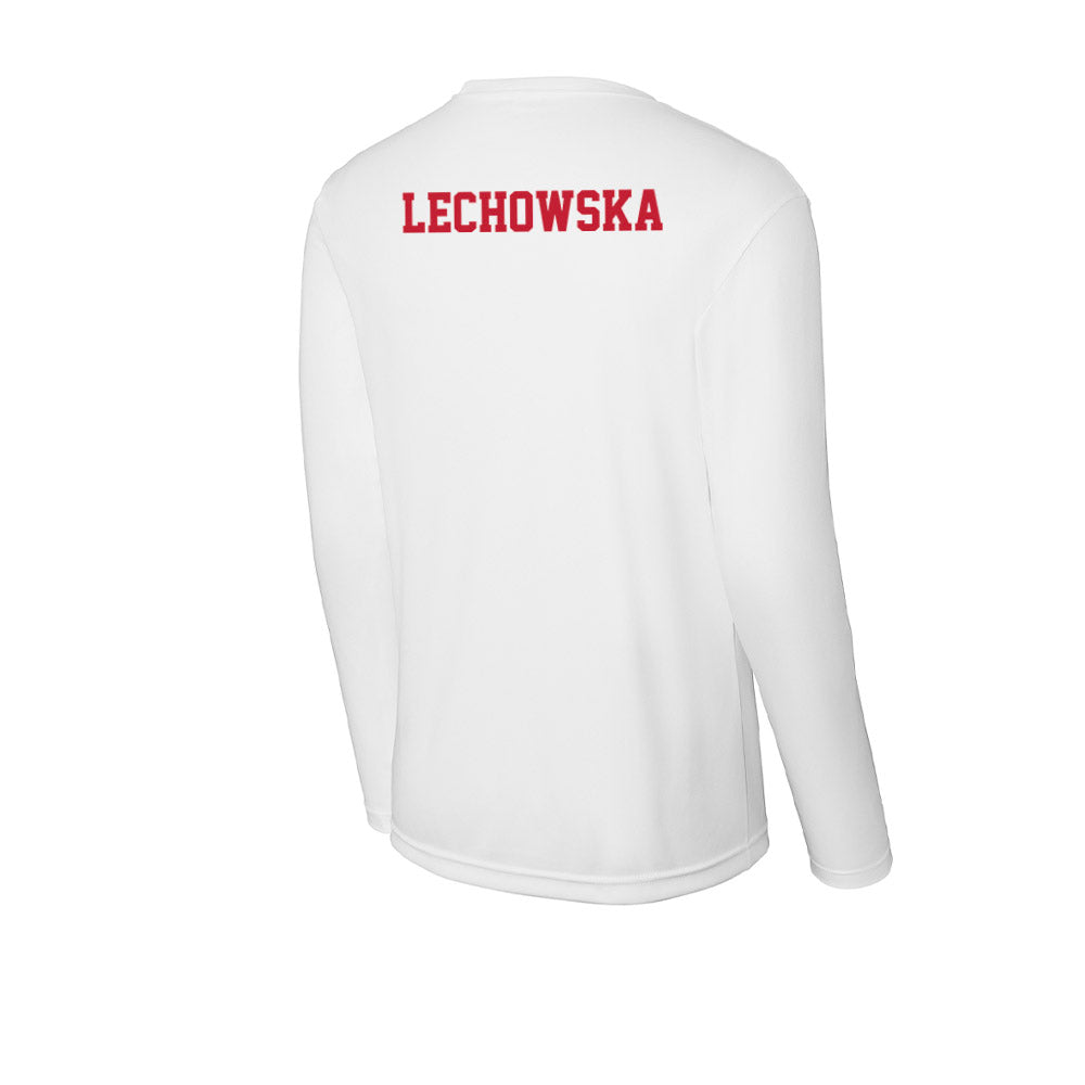 Ball State - NCAA Women's Swimming & Diving : Magdalena Lechowska - Classic Shersey Activewear Long Sleeve T-Shirt-1