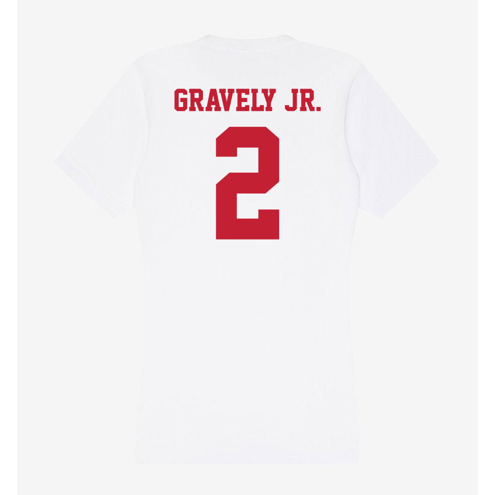 Ball State - NCAA Football : Michael Gravely Jr. - Classic Shersey Women's V-Neck T-Shirt-1