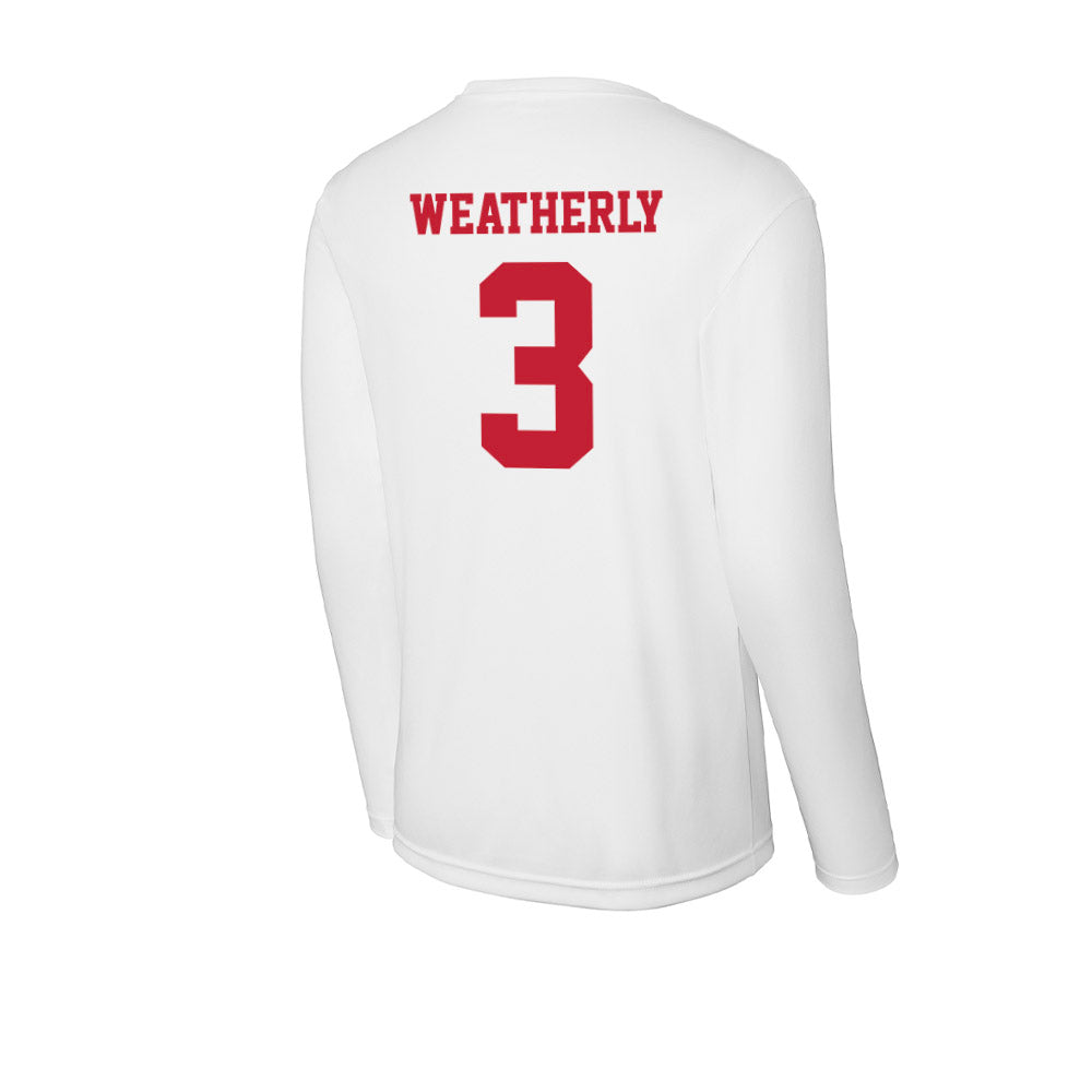 Ball State - NCAA Football : Eric Weatherly - Classic Shersey Activewear Long Sleeve T-Shirt-1