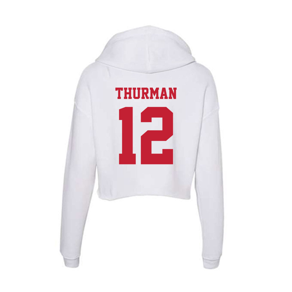 Ball State - NCAA Softball : Jordyn Thurman - Classic Shersey Women's Crop Fleece Hoodie-1