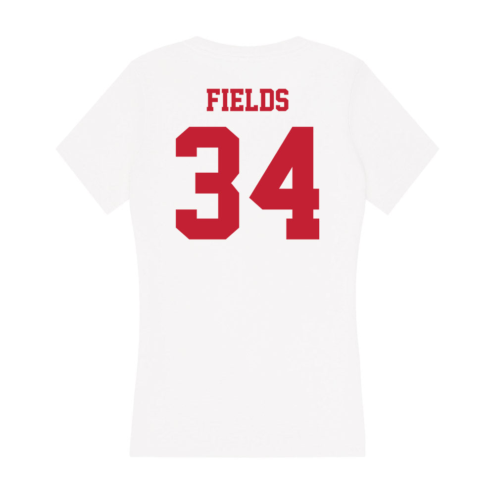 Ball State - NCAA Football : Derek "DJ" Fields - Classic Shersey Women's V-Neck T-Shirt-1