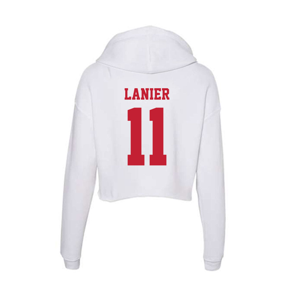 Ball State - NCAA Football : Donovan Lanier - Classic Shersey Women's Crop Fleece Hoodie-1