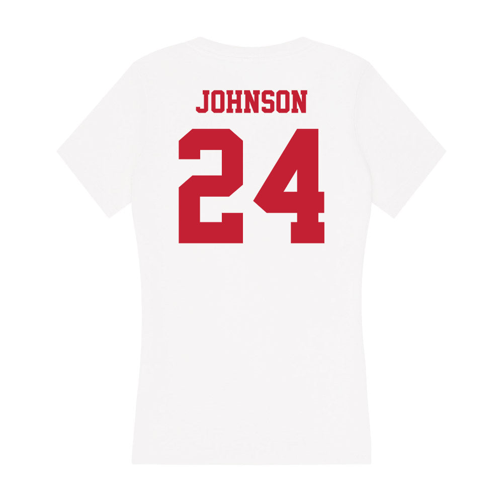 Ball State - NCAA Baseball : Keegan Johnson - Classic Shersey Women's V-Neck T-Shirt-1