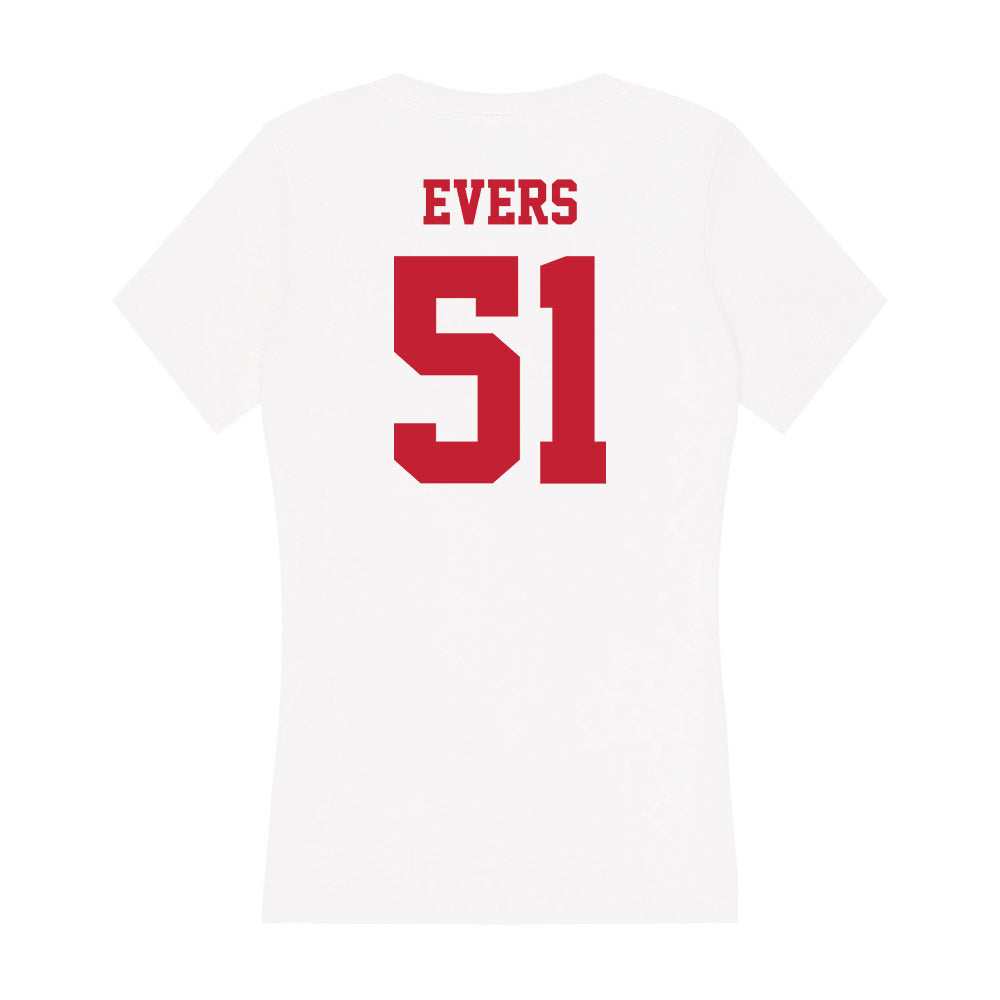 Ball State - NCAA Football : Ethan Evers - Classic Shersey Women's V-Neck T-Shirt-1