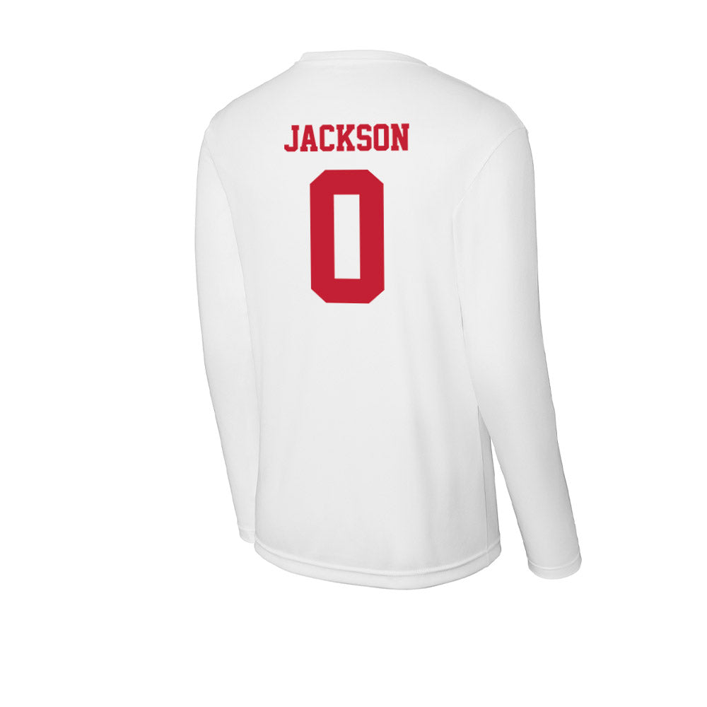 Ball State - NCAA Football : Elijah Jackson - Classic Shersey Activewear Long Sleeve T-Shirt-1