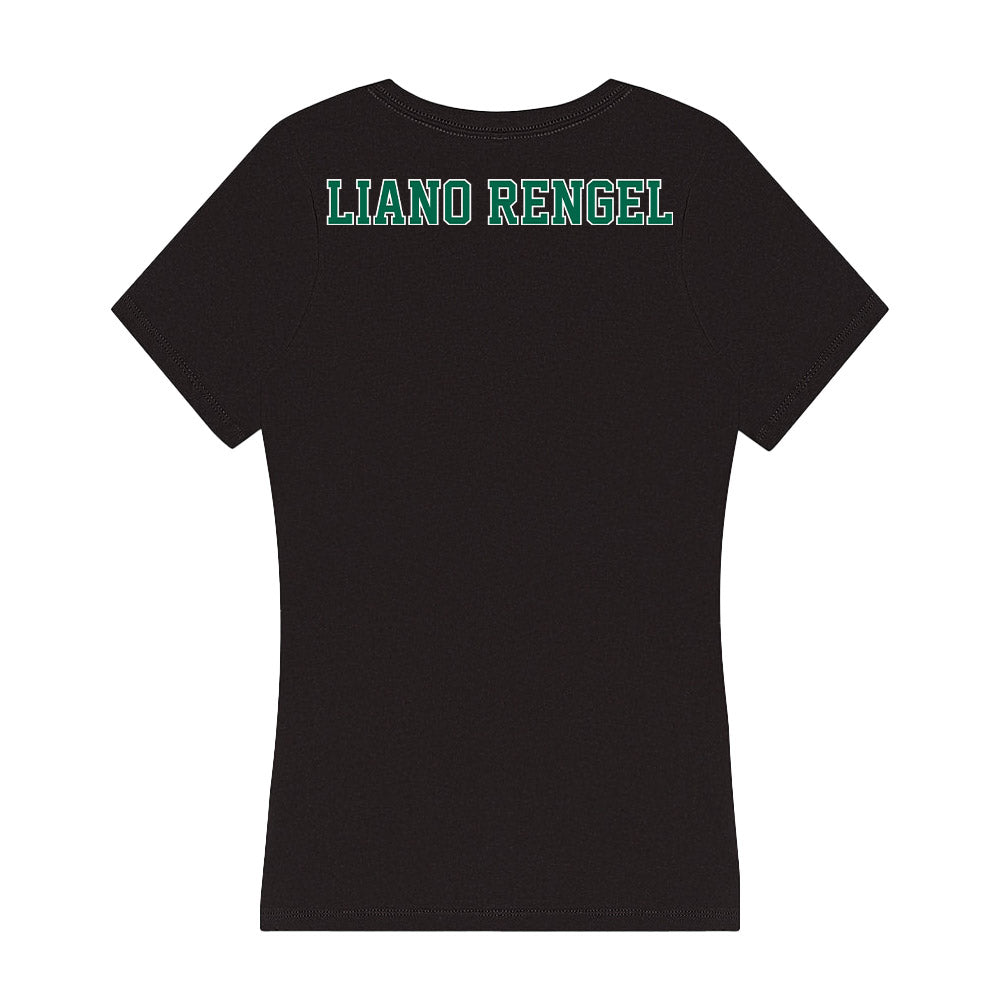 Tulane - NCAA Women's Track & Field : Elena Liano Rengel - Women's V-Neck T-Shirt-1