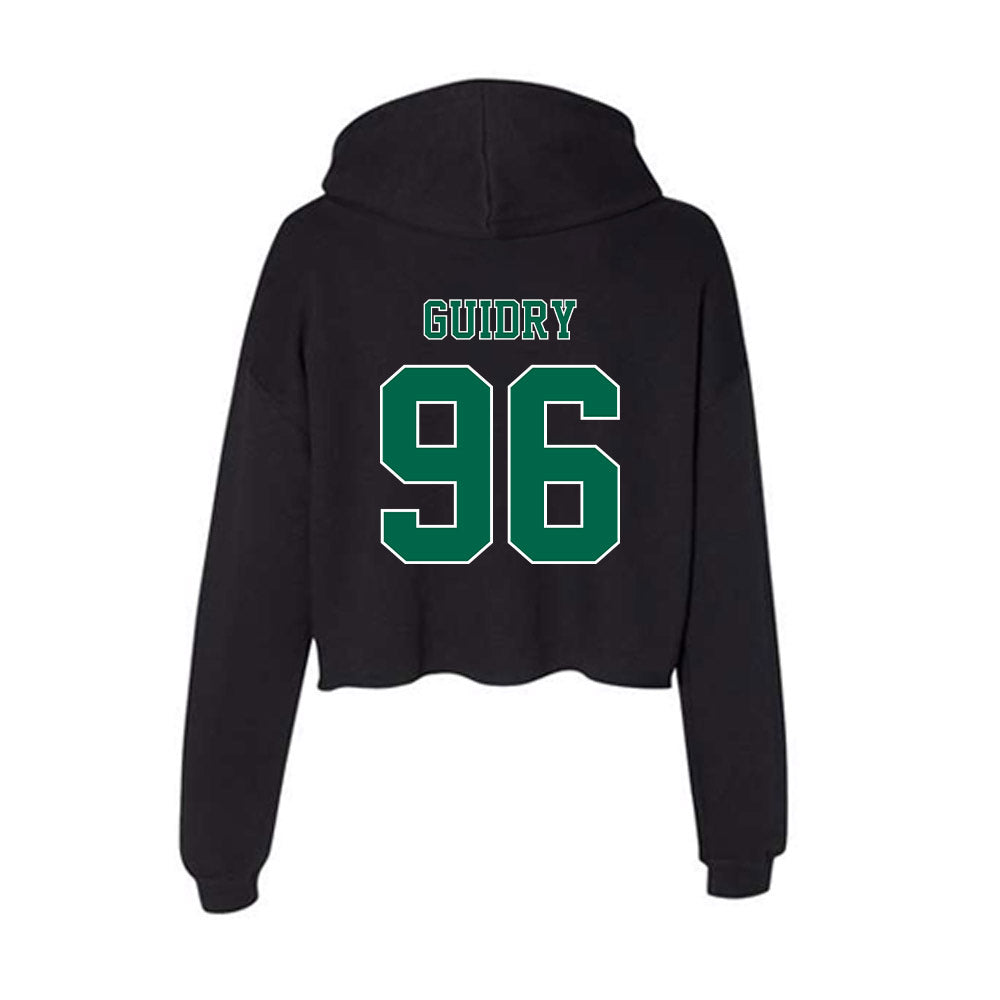 Tulane - NCAA Football : Geordan Guidry - Women's Crop Fleece Hoodie-1
