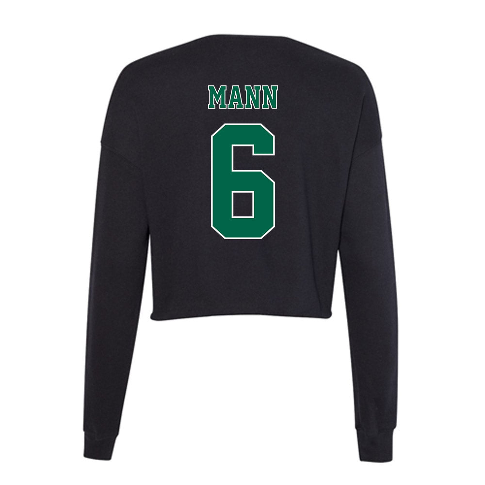 Tulane - NCAA Beach Volleyball : Lauren Mann - Women's Cropped Crew Fleece-1