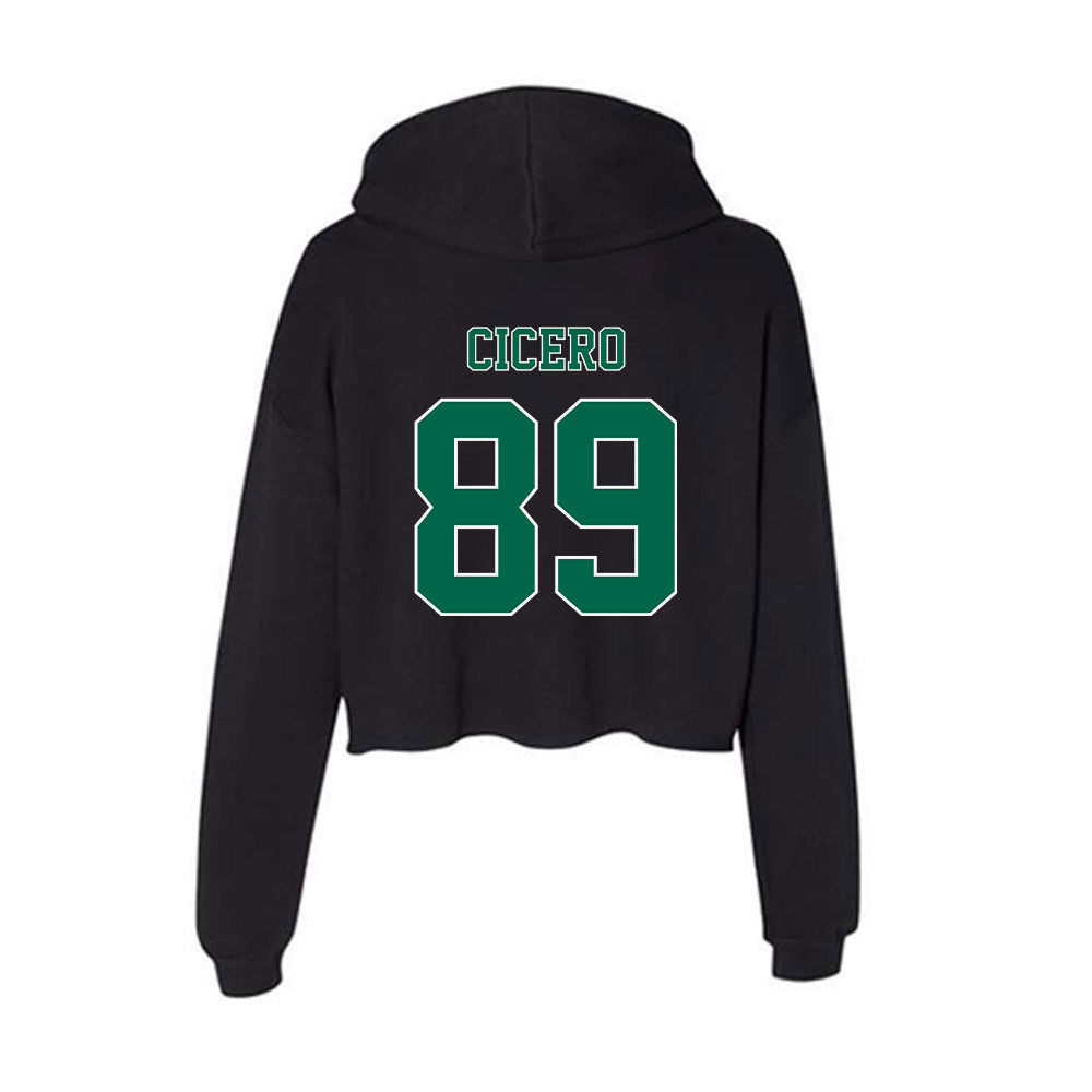 Tulane - NCAA Football : Donovan Cicero - Women's Crop Fleece Hoodie-1