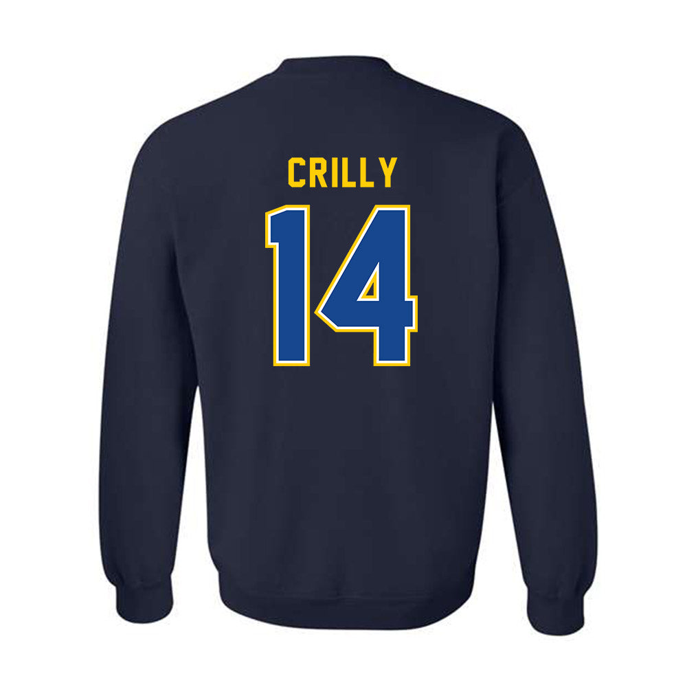 UAF - NCAA Men's Basketball : Davis Crilly - Classic Shersey Crewneck Sweatshirt-1