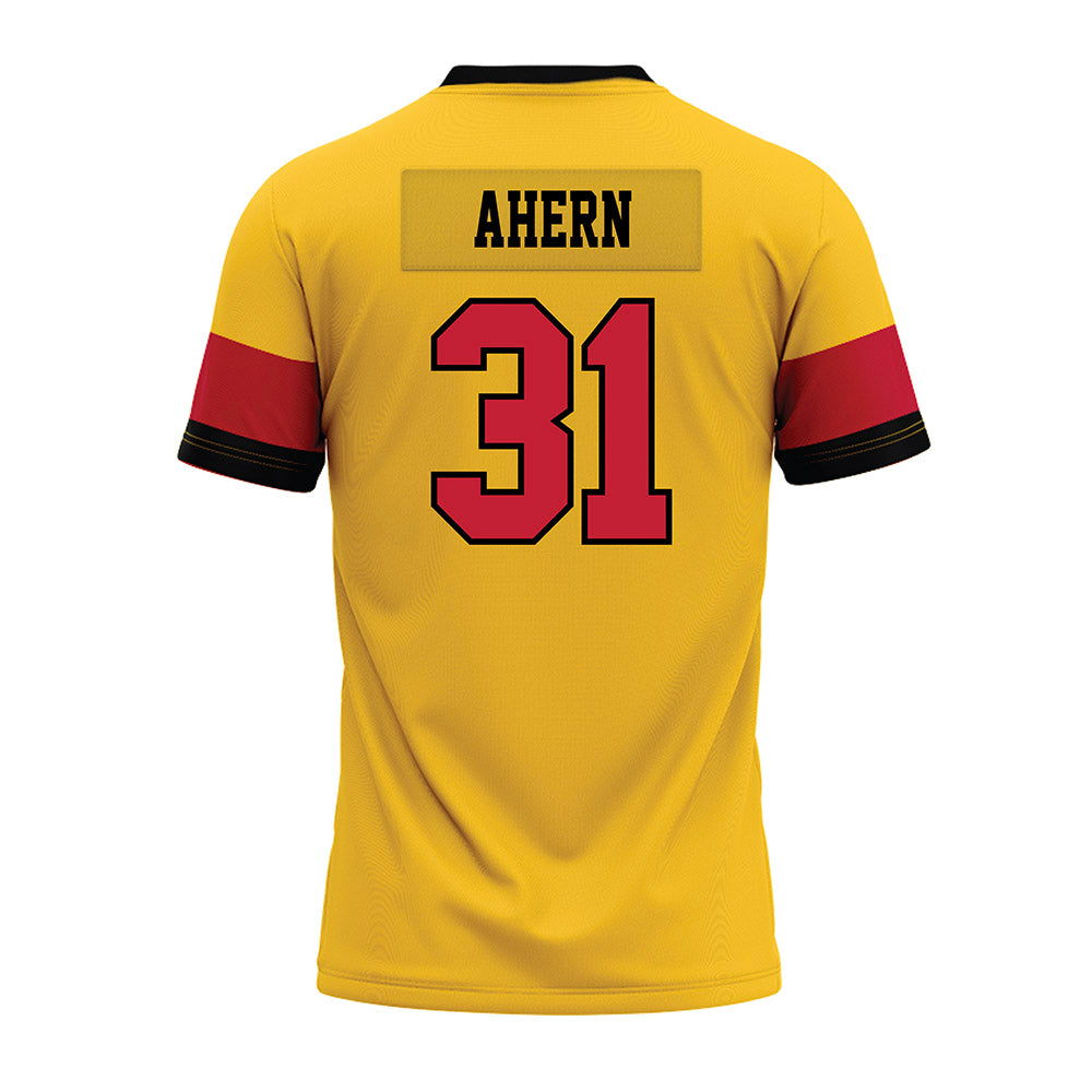 Ferris State - NCAA Football : Ryan Ahern - 2024 Yellow Premium Football Jersey-1