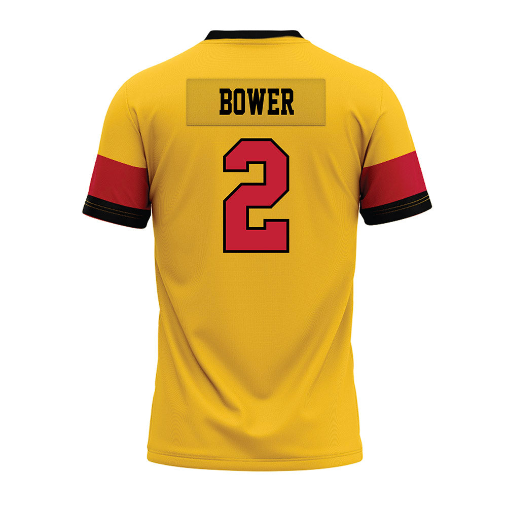 Ferris State - NCAA Football : Wyatt Bower - 2024 Yellow Premium Football Jersey-1