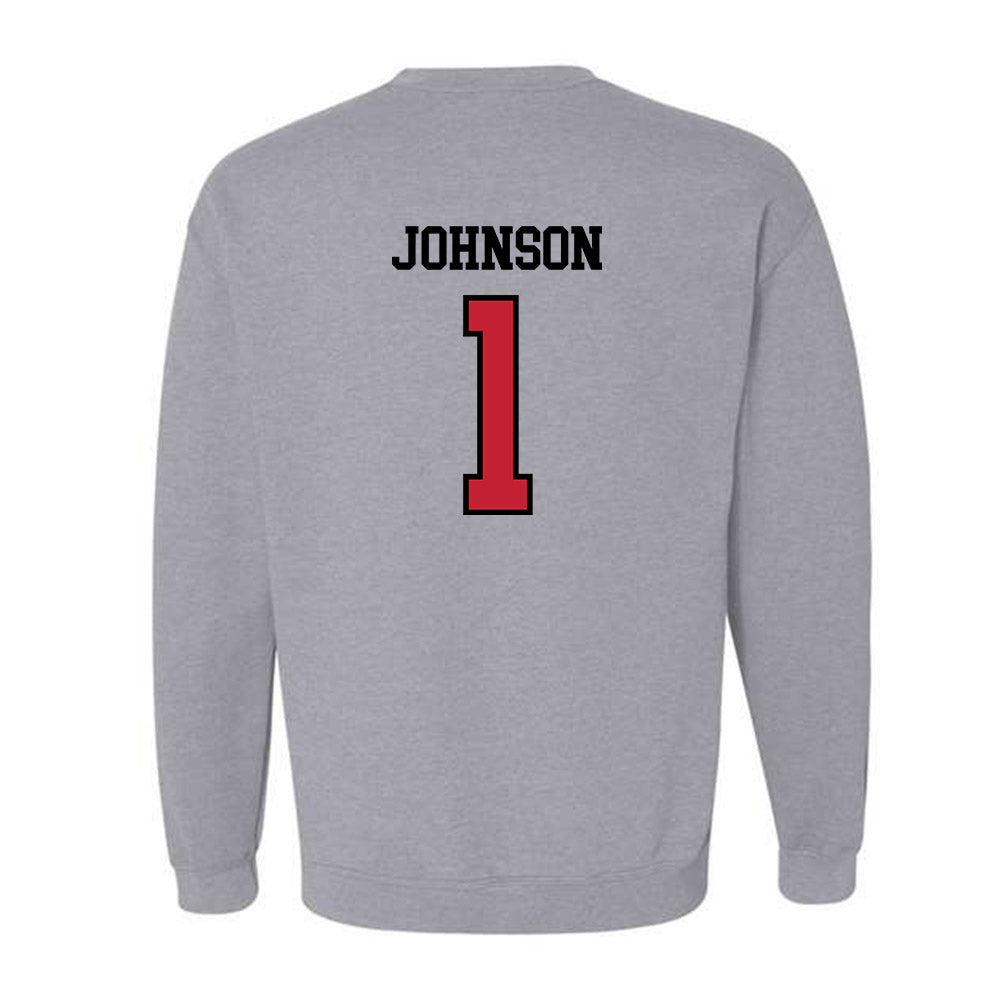 Northern Illinois - NCAA Football : Telly Johnson - Classic Shersey Crewneck Sweatshirt-1