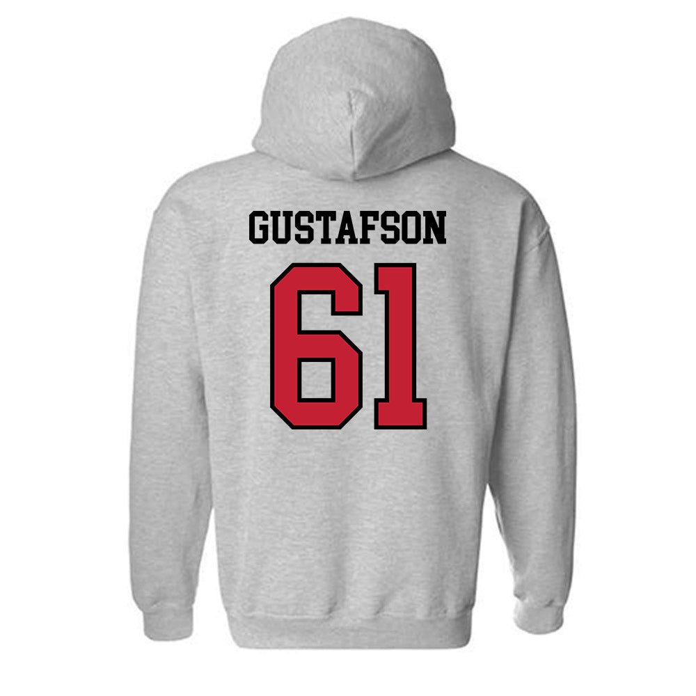 Northern Illinois - NCAA Football : Ben Gustafson - Classic Shersey Hooded Sweatshirt-1
