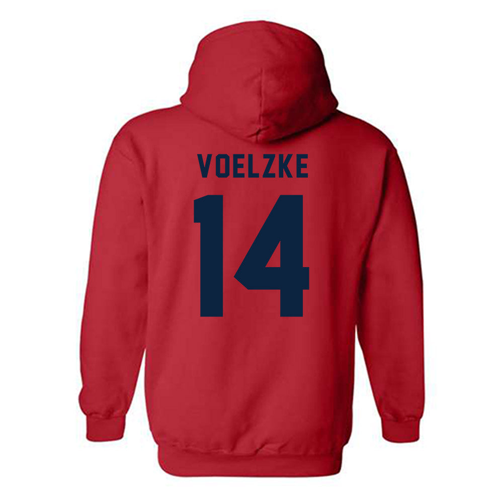 Richmond - NCAA Men's Lacrosse : Harrison Voelzke - Classic Shersey Hooded Sweatshirt-1