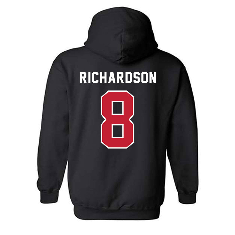 Richmond - NCAA Men's Basketball : Donovan Richardson - Classic Shersey Hooded Sweatshirt-1