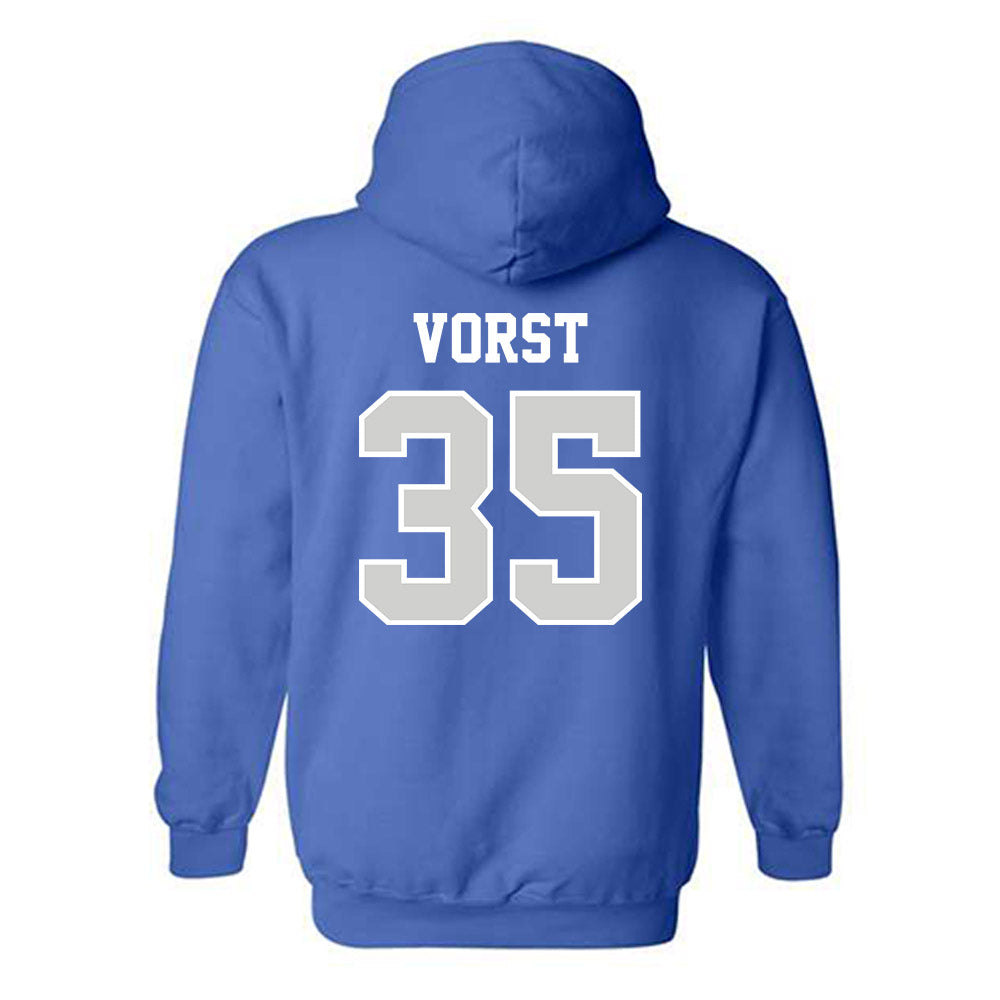 Indiana State - NCAA Men's Basketball : Derek Vorst - Classic Shersey Hooded Sweatshirt-1