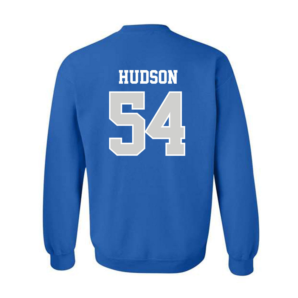 Indiana State - NCAA Football : Zeshaun Hudson - Classic Shersey Crewneck Sweatshirt-1
