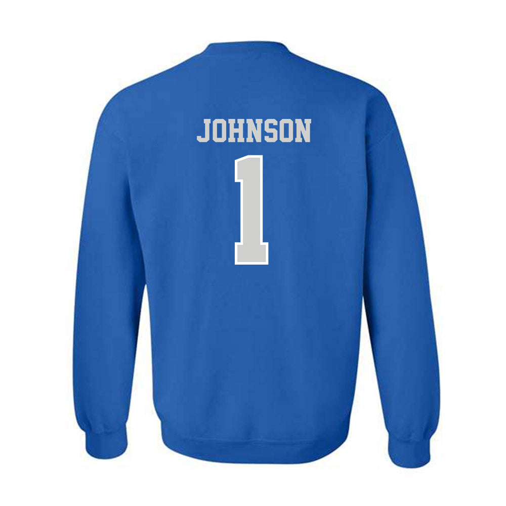 Indiana State - NCAA Football : Devin Johnson - Classic Shersey Crewneck Sweatshirt-1