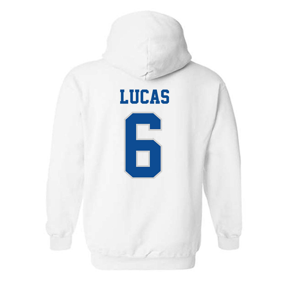 Indiana State - NCAA Baseball : Sander Lucas - Classic Shersey Hooded Sweatshirt-1