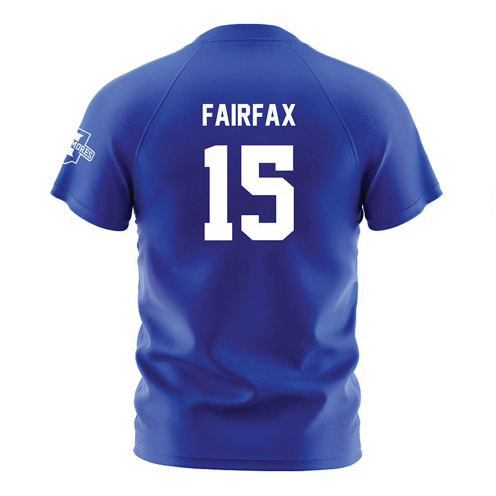Indiana State - NCAA Women's Soccer : Autumn Fairfax - Royal Blue Soccer Jersey-1