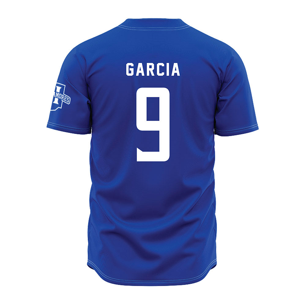 Indiana State - NCAA Baseball : Nomar Garcia - Royal Blue Jersey-1