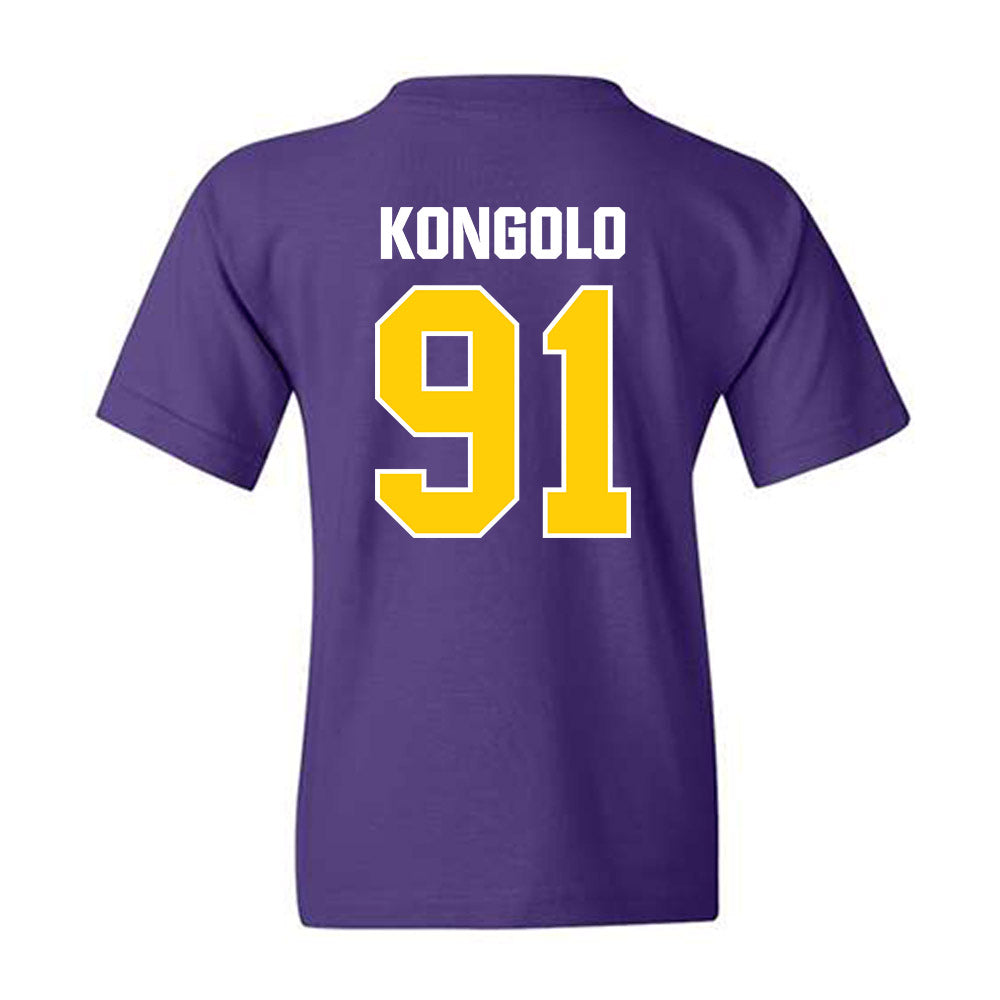 WIU - NCAA Football : Elijah Kongolo - Youth T-Shirt-1