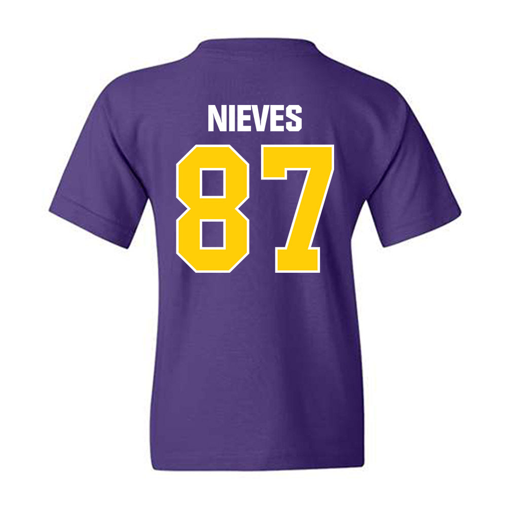 WIU - NCAA Football : Joshua Nieves - Youth T-Shirt-1