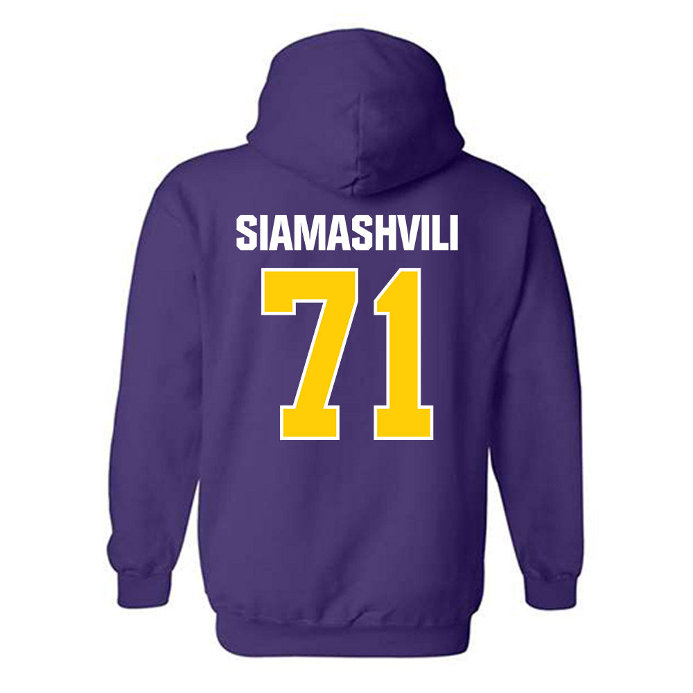 WIU - NCAA Football : Luca Siamashvili - Hooded Sweatshirt-1