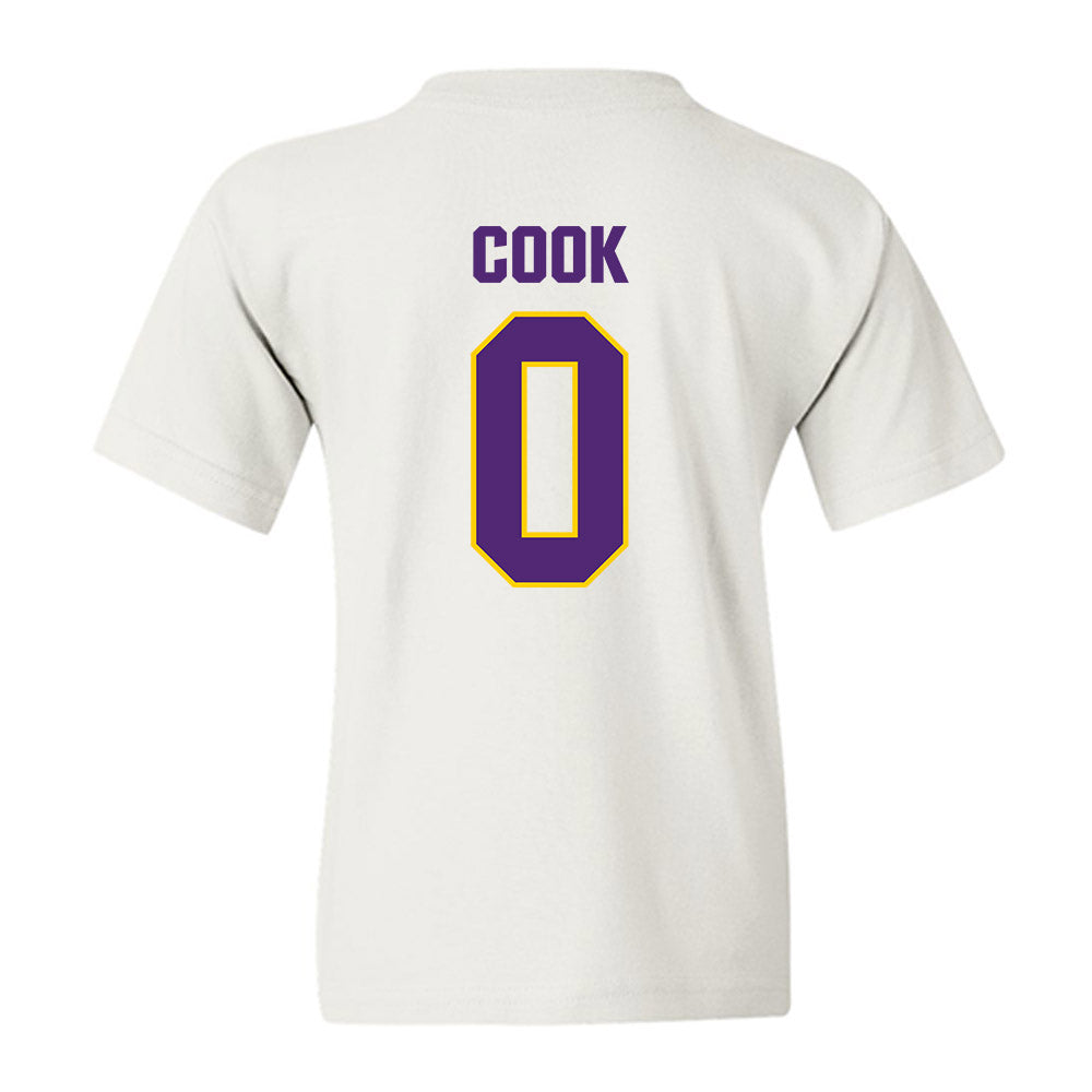WIU - NCAA Men's Basketball : Tyran Cook - Youth T-Shirt-1