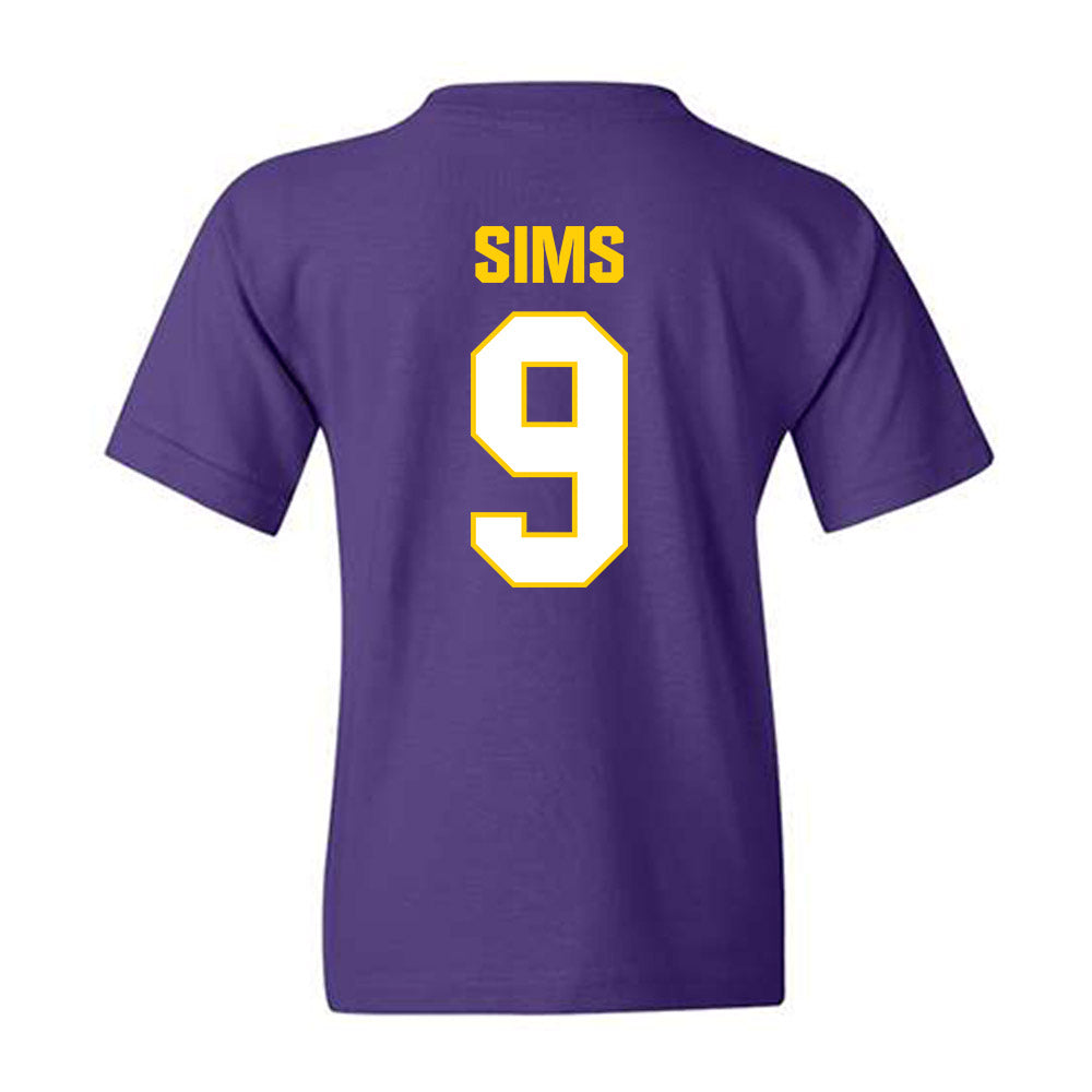 WIU - NCAA Baseball : Cole Sims - Youth T-Shirt-1