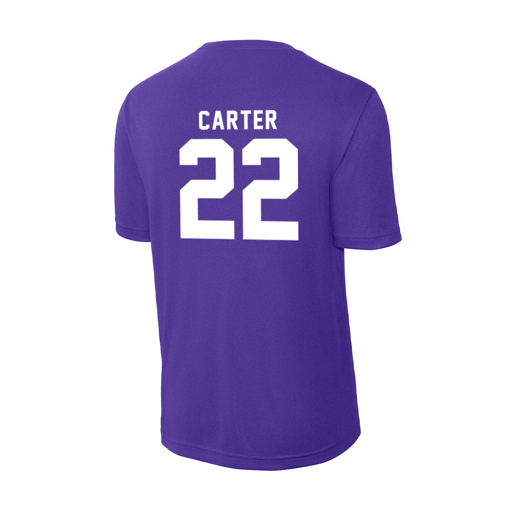 Tarleton State - NCAA Women's Volleyball : morgan carter - Activewear T-Shirt-1
