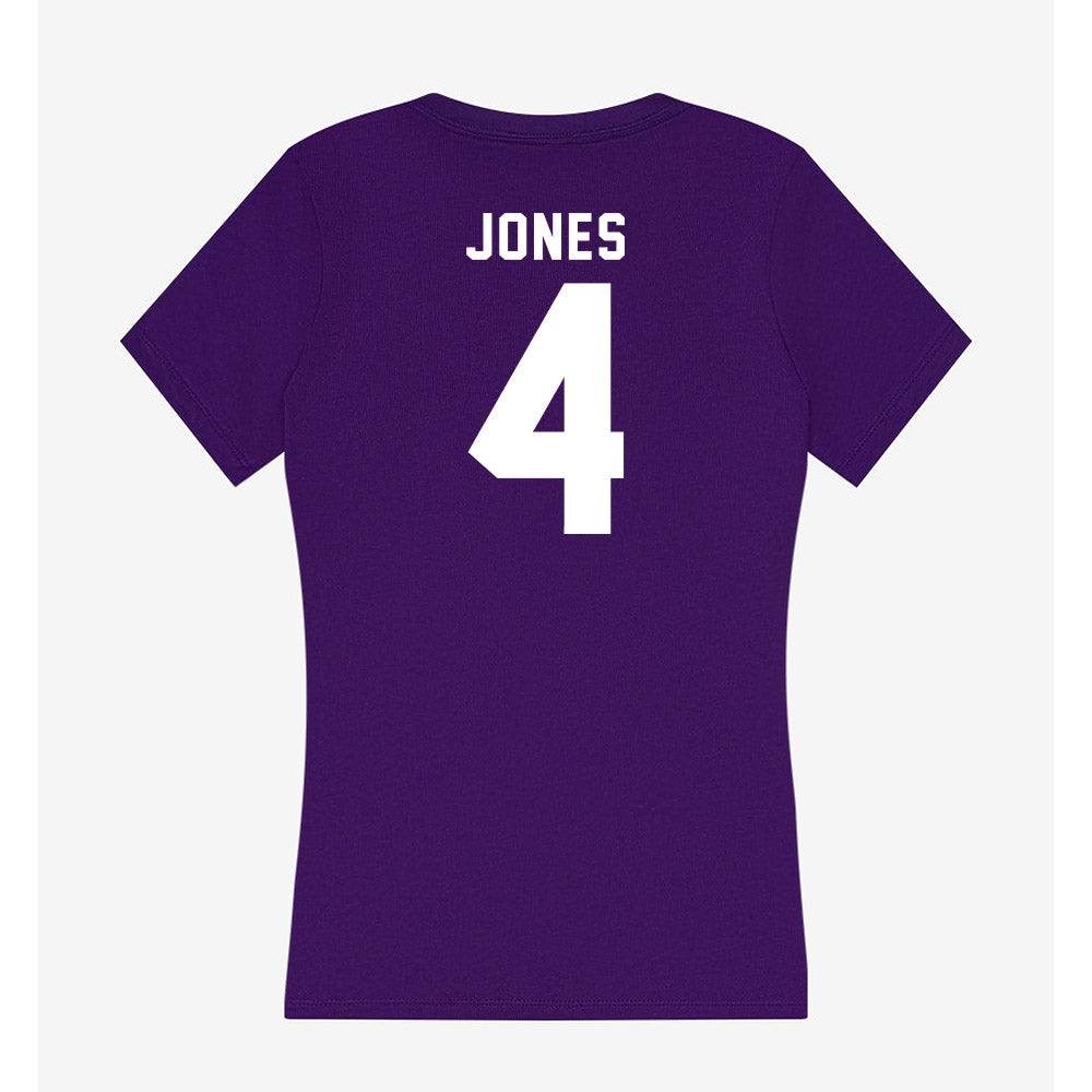 Tarleton State - NCAA Women's Basketball : Kyriana Jones - Women's V-Neck T-Shirt-1