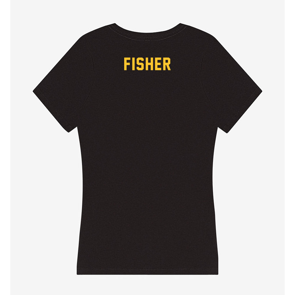 GMU - NCAA Men's Track & Field : Matthew Fisher - Women's V-Neck T-Shirt-1