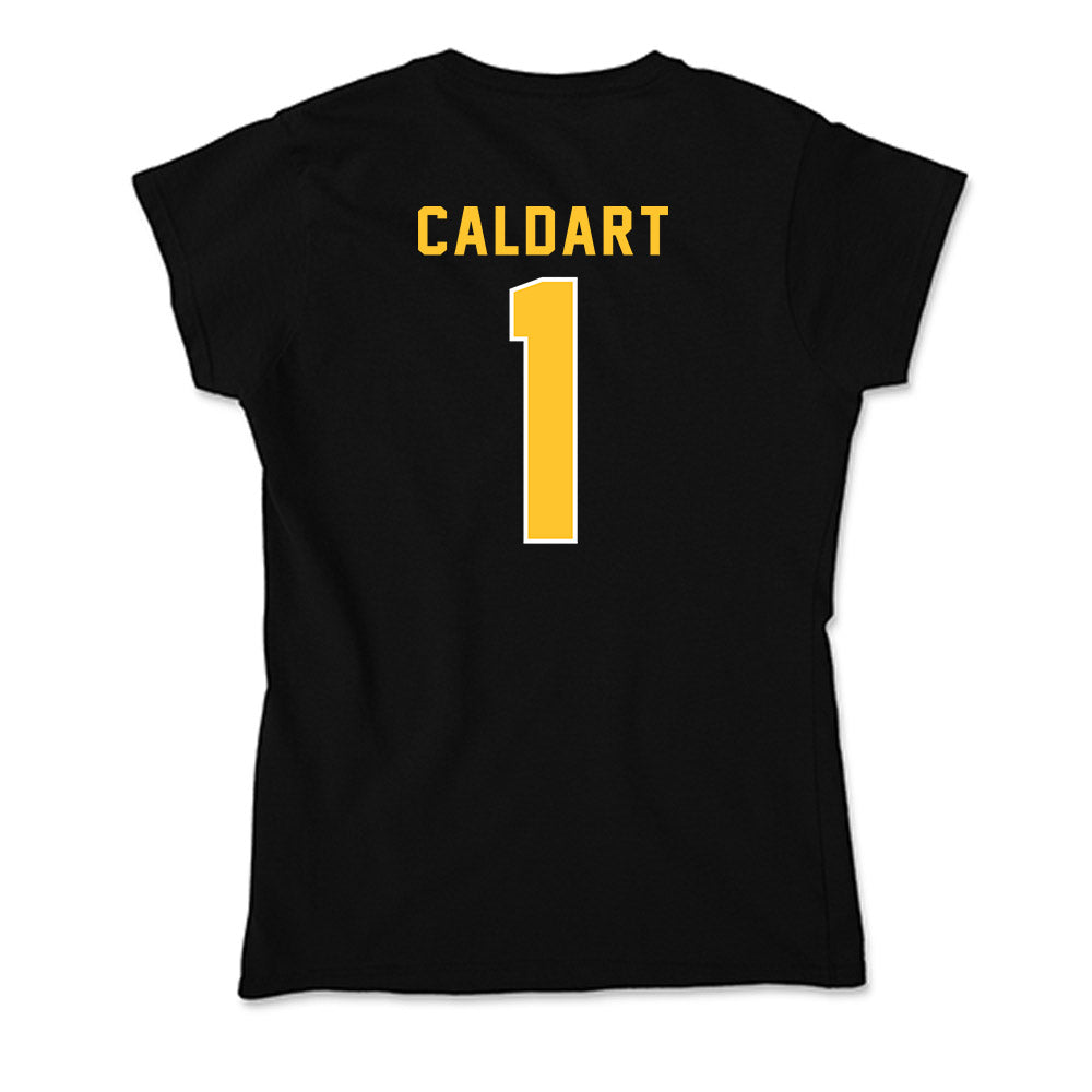GMU - NCAA Women's Soccer : Selamawit Caldart - Soft Style Women’s T-Shirt-1
