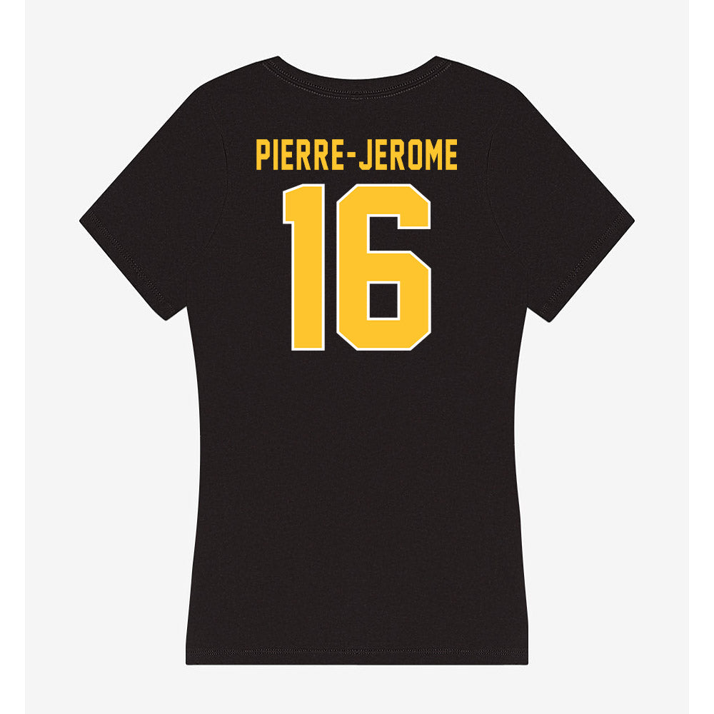 GMU - NCAA Women's Soccer : Milan Pierre-Jerome - Women's V-Neck T-Shirt-1