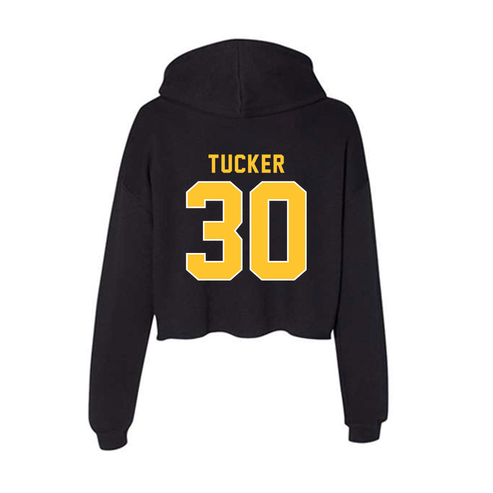 GMU - NCAA Men's Basketball : Chase Tucker - Women's Crop Fleece Hoodie-1
