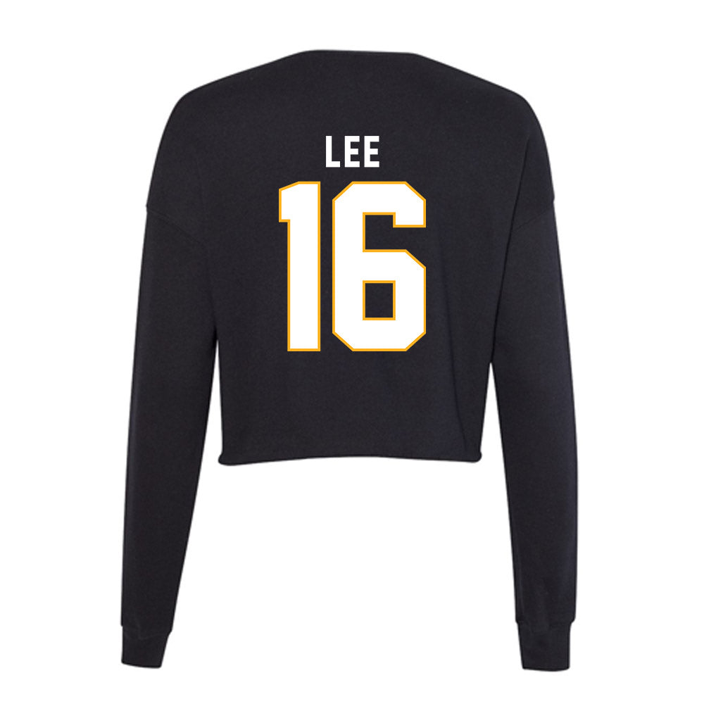 SJSU - NCAA Football : CJ Lee - Women's Cropped Crew Fleece-1