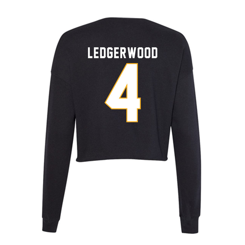 SJSU - NCAA Women's Water Polo : Megan Ledgerwood - Women's Cropped Crew Fleece-1